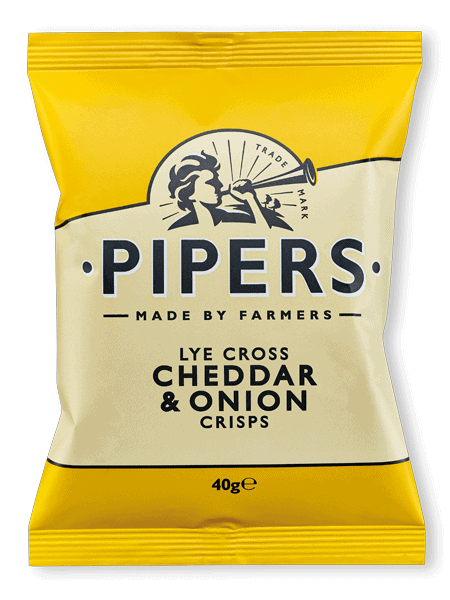 Pipers Crisps Cheddar & Onion