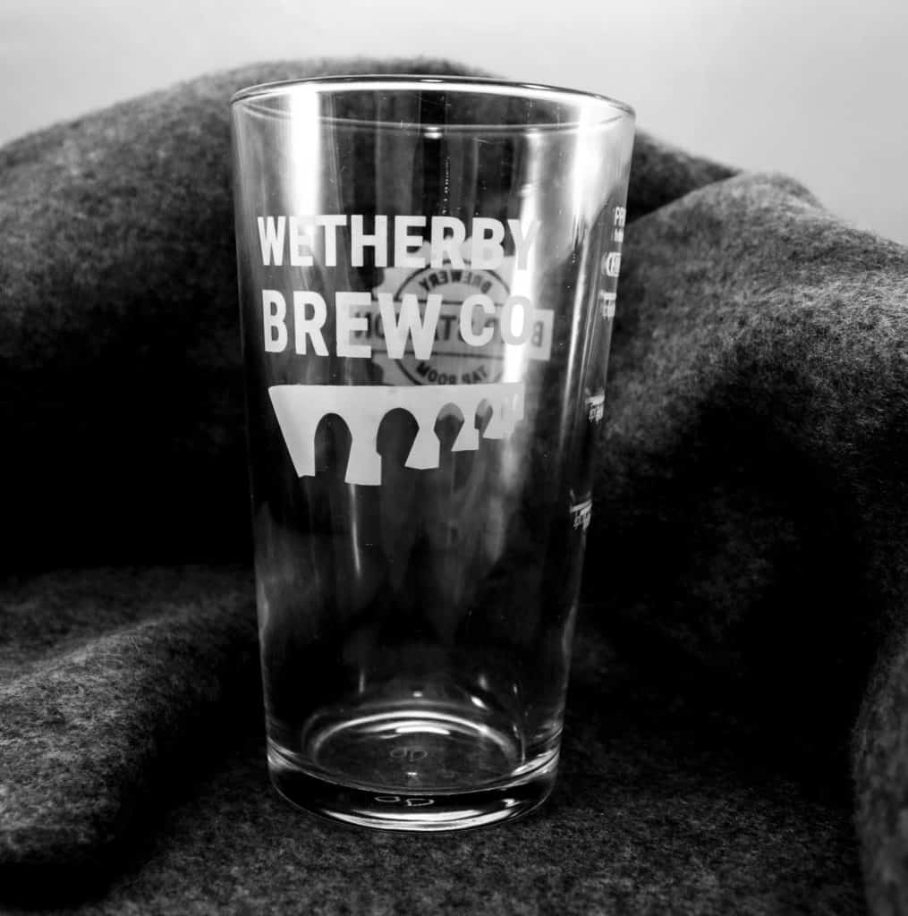 Wetherby Brew Co pint glass